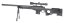 L96 AWS, black, bipod, scope, Upgrade version, Well, MB4401D