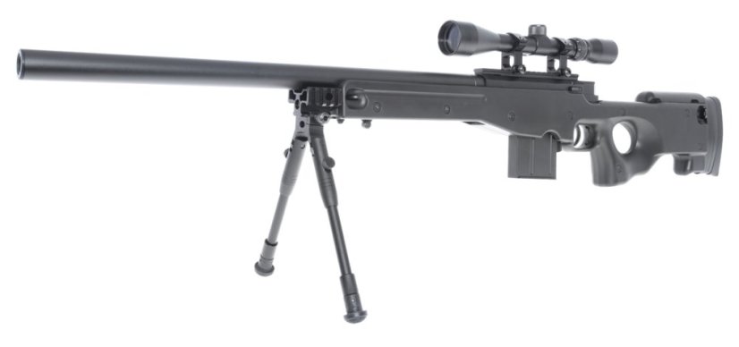 L96 AWS, black, bipod, scope, Upgrade version, Well, MB4401D