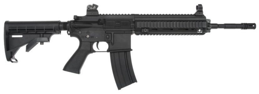 Power Custom HK416, akkumulátor csőben, 160 m/s, AirsoftGuns, BY-801, BI-8001M