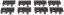 Rails cover set, XTM, black, 8pcs, Magpul PTS