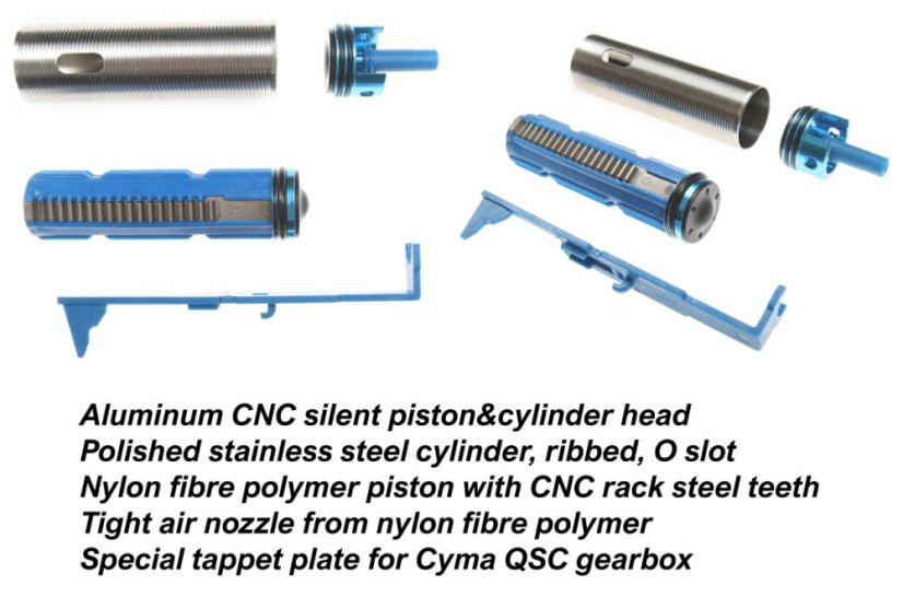 SR25, URX4 M-LOK 16 inch, negro, Cyma Platinum, CM.098B