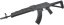 AKM Magpul PTS Zhukov, long, solid stock, nylon, Black, Cyma Sport, CM.680A