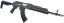 AKM ZH, retractable stock M4, nylon, Black, Cyma Sport, CM.680G