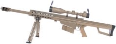 Barrett M82A1 CQB TAN, Zweibein, Zielfernrohr, Snow Wolf, SW-02B