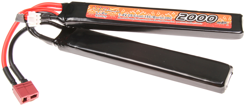 Akkumulátor, CQB, Li-Pol, 7,4 V, 2000 mAh, 15C, VB Power