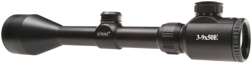 Távcső, 3-9x50, piros kereszt, Strike