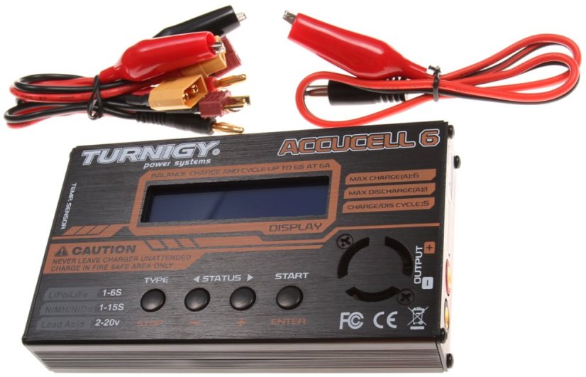 Gyors intelligens töltő, ACC6 12 V, Turnigy