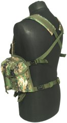 Chest rig tactical, digital woodland, ACM