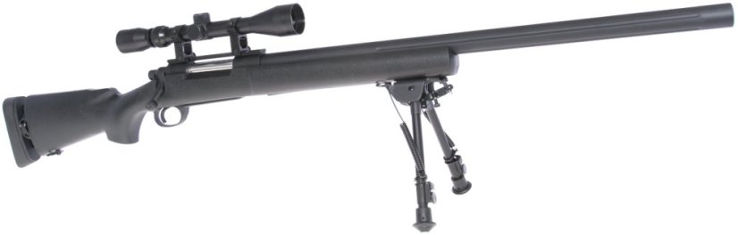 M24 Socom black, Military, bipod, scope, Snow Wolf, SW-04JB ++