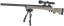 M24 Socom TAN, kétlábú állvány, távcső, Snow Wolf, SW-04T ++
