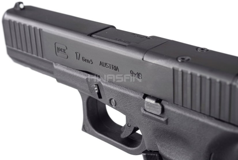 GHK Glock 17 Gen 5 MOS V2, Black, GBB, Umarex