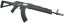 AKM Magpul PTS Zhukov, long, solid stock, nylon, Black, Cyma Sport, CM.680A