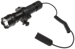 Tactical flashlight, mount ring, external switch, UltraFire