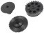 Set of gears, helical teeth, high speed, Systema