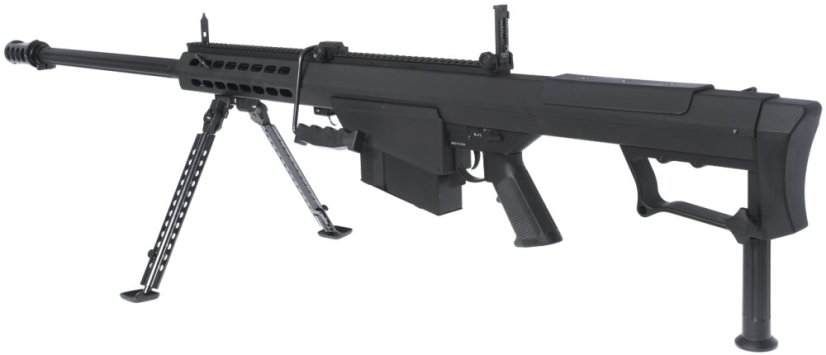 Barrett M107A1, black, bipod, Snow Wolf, SW-013