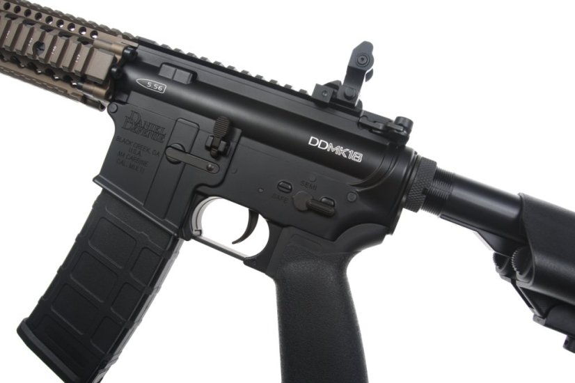 EMG Daniel Defense MK18 RII, 10.3 Inch, Black/FDE Two Tone, Cyma Platinum, CM.105