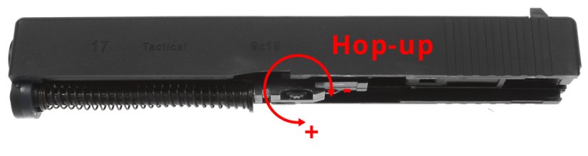 Glock 17, cadre 3e génération, noir, GBB, WE