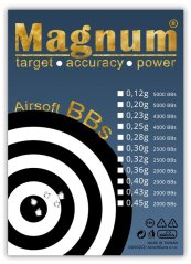 Airsoft BBs, 0.20g, 6mm, 5000rd, Magnum