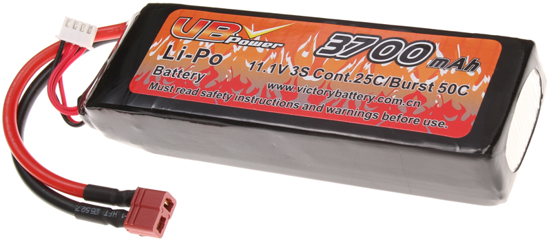 Akkumulátor, Li-Pol, 11,1 V, 3700 mAh, 25C, VB Power