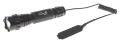 Tactical flashlight 900 lm, 2x batteries, charger, accessories, UltraFire