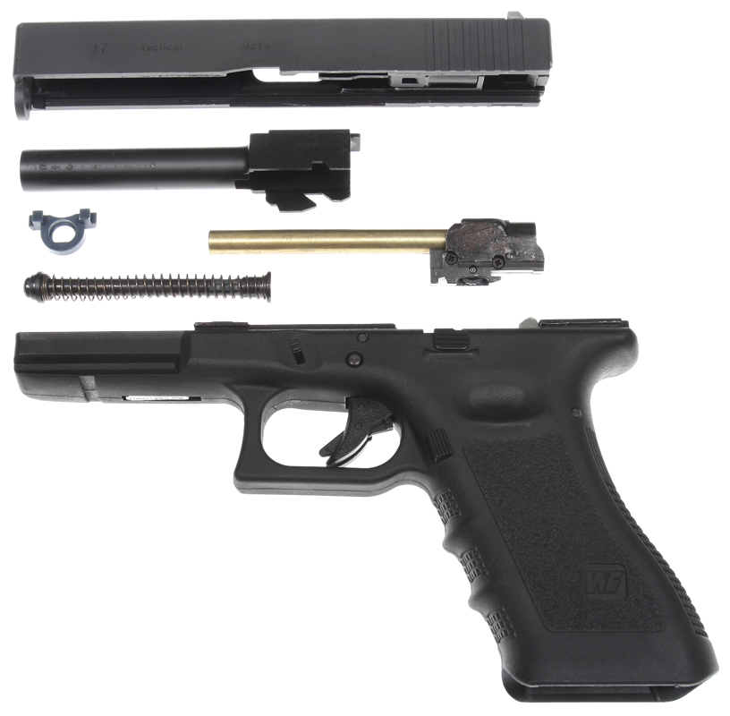 Glock 17, cadre 3e génération, noir, GBB, WE