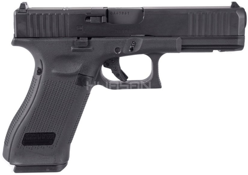 GHK Glock 17 Gen 5 MOS V2, Black, GBB, Umarex