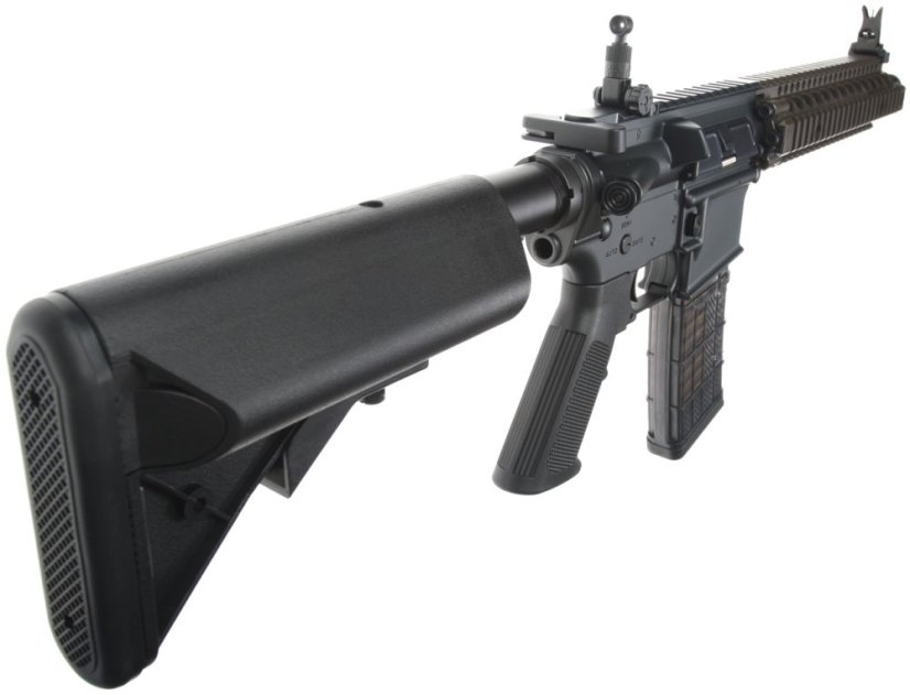 EMG Colt MK18 10.5 Inch Mod 1, DD RII, GBBR, Black/Brown Two Tone, Cyma CGS, COLT.1001