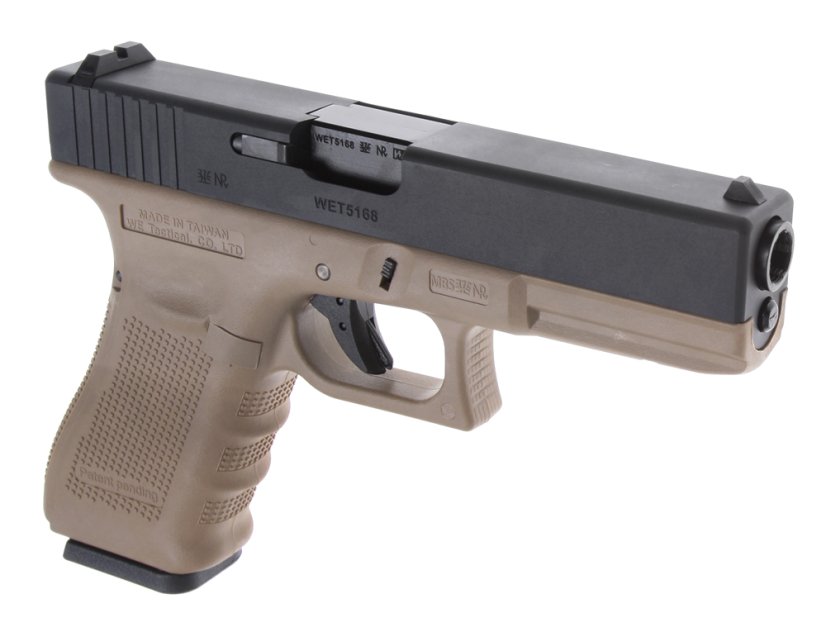 Glock 17, frame 4. gen., TAN, GBB, WE :: airsoft-guns.eu