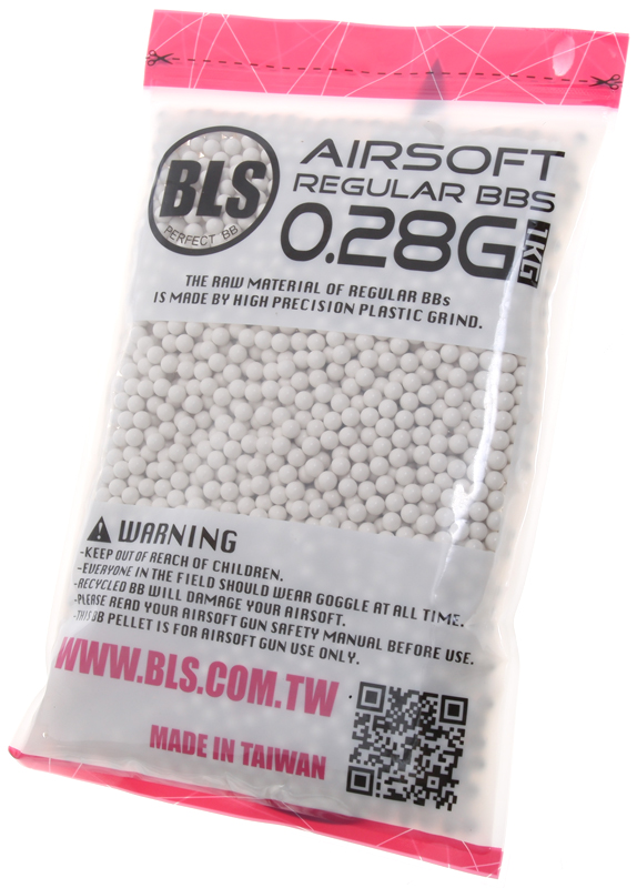 Airsoft BBs, 0.28g, 6mm, 3500rd, BLS