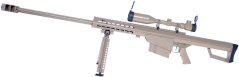 Barrett M82A1, TAN, kétlábú állvány, távcső, Snow Wolf, SW-02A