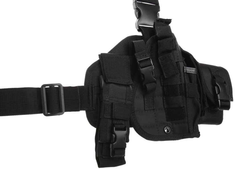 Tactical leg panel, SWAT, black, ACM