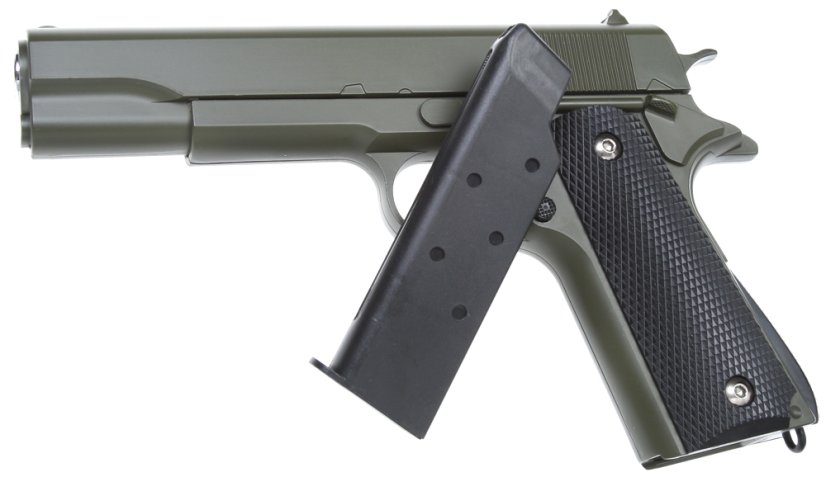 Colt M1911A1, fém, zöld, Galaxy, A&K, G.13G