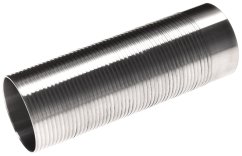 Polished stainless steel cylinder M16, ribbed, SHS