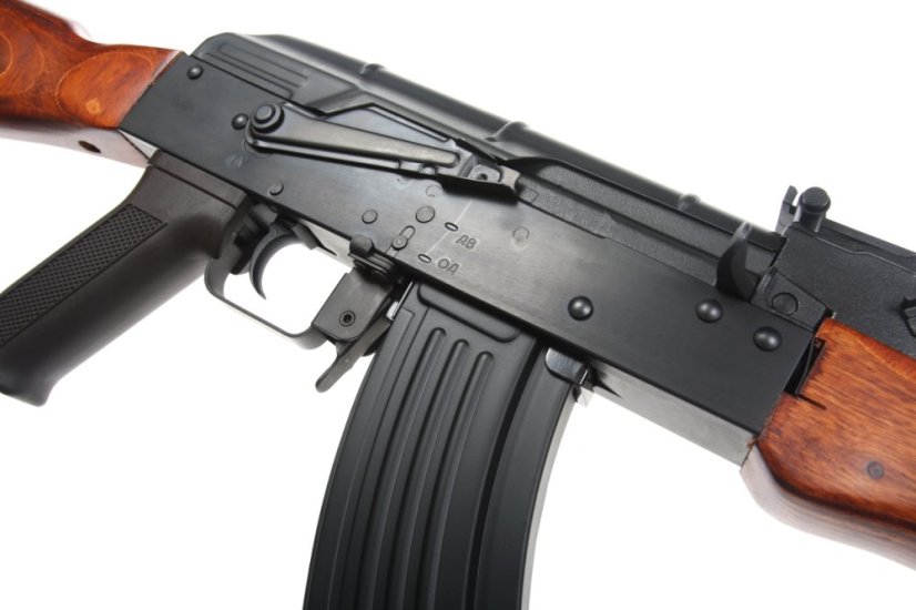 AKM, totalmente de acero, madera auténtica, Cyma Platinum, CM.056M
