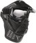 Protective mask, with lens, large, black, ACM