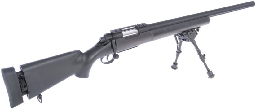 M24 Socom fekete, katonai, kétlábú állvány, KH, KH002B