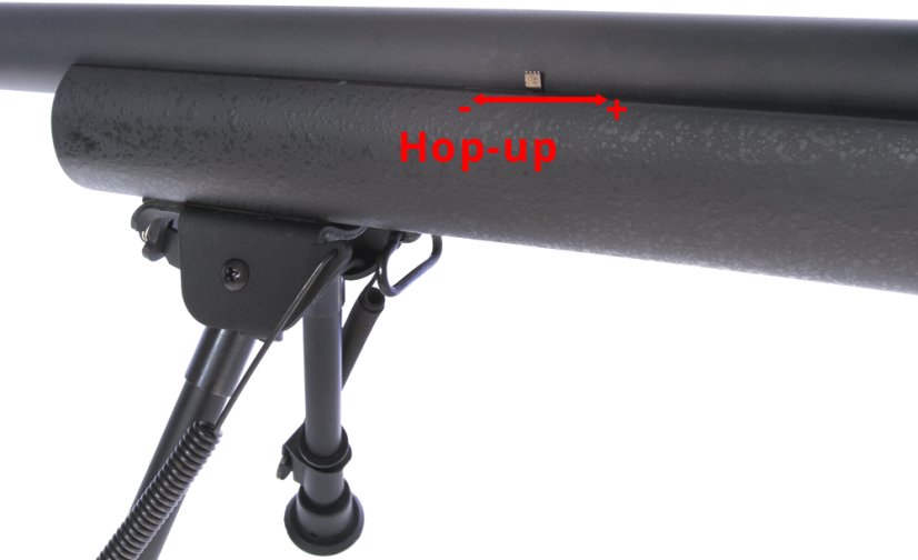 M24 Socom fekete, kétlábú állvány, távcső, Snow Wolf, SW-04 ++