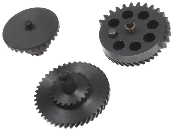 Set of gears, helical teeth, high speed, Systema