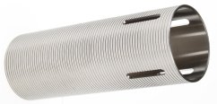 Csiszolt rozsdamentes acél henger M4, bordázott, O rés, ZC Leopard