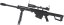 Barrett M82A1 CQB, bipod, scope, Snow Wolf, SW-02