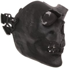 Protective mask, SKULL, small, black, ACM