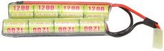 Akkumulátor, CQB, 9,6 V, 1200 mAh, D-Boys