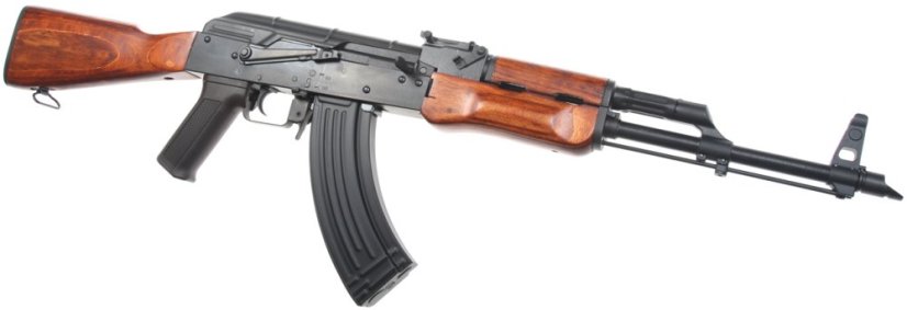 AKM, totalmente de acero, madera auténtica, Cyma Platinum, CM.056M