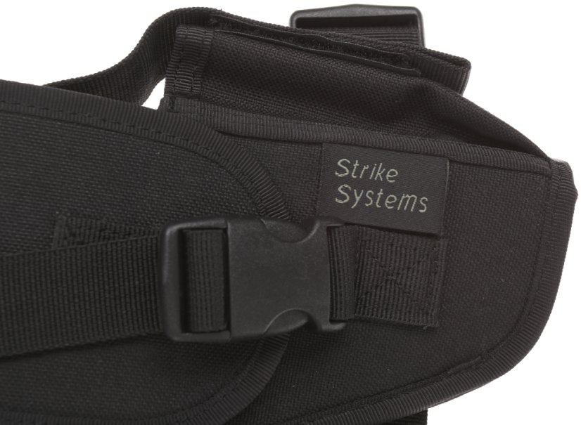 Tactical holster with flap, large, black, Strike