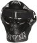 Protective mask, with mesh, large, black, ACM