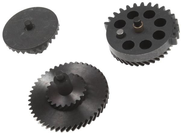 Set of gears, helical teeth, torque, Systema