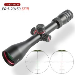 ER 5-20X50SFIR távcső, megvilágítás, belső vízmérték, fekete, T-Eagle