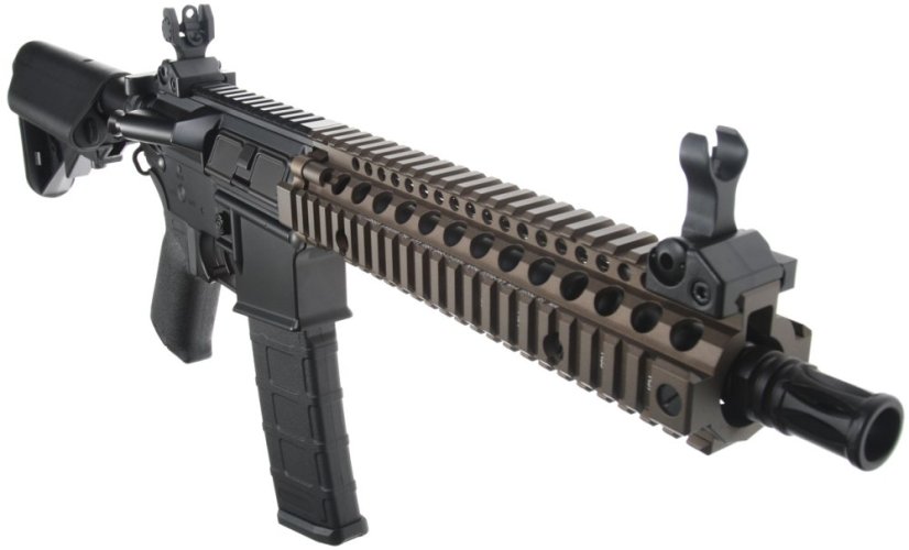 EMG Daniel Defense MK18 RII, 10.3 Inch, Black/FDE Two Tone, Cyma Platinum, CM.105