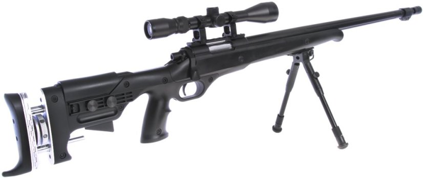 VSR-12D, black, bipod, scope, Upgrade version, Well, MB12D