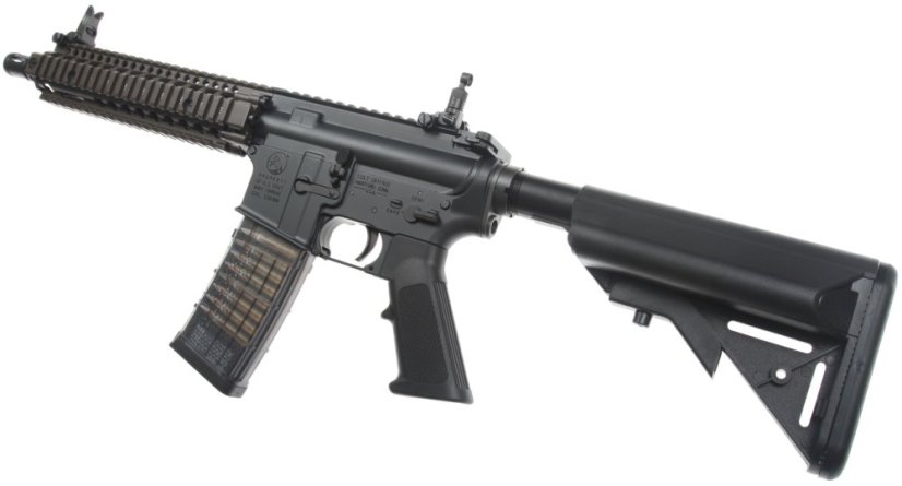 EMG Colt MK18 10.5 Inch Mod 1, DD RII, GBBR, Black/Brown Two Tone, Cyma CGS, COLT.1001